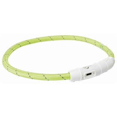 Trixie Lichtgevende Halsband Hond Flash Usb Tpu / Nylon Groen