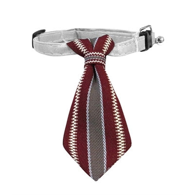 Croci Stropdas Hond Bordeauxrood