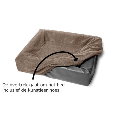 Bia Bed Fleece Hoes Hondenmand Taupe