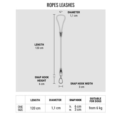 Morso Hondenriem Regular Rope Gerecycled Aquamarine Blauw