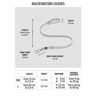 Morso Hondenriem Verstelbaar Gerecycled Pureness Zwart