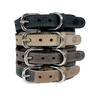 Sazzz Halsband Hond Boho Vintage Leer Camouflage