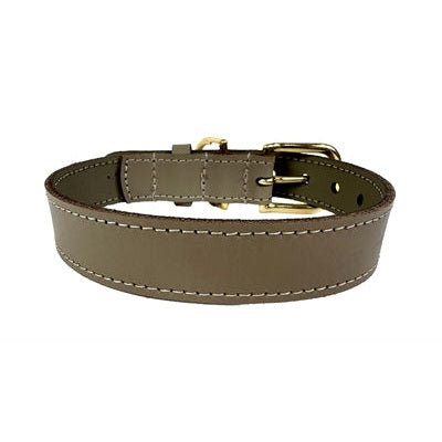 Sazzz Halsband Hond Braveheart Classic Leer Taupe