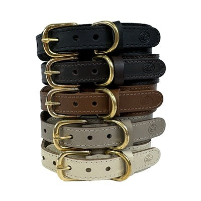 Sazzz Halsband Hond Pioneer Classic Leer Creme