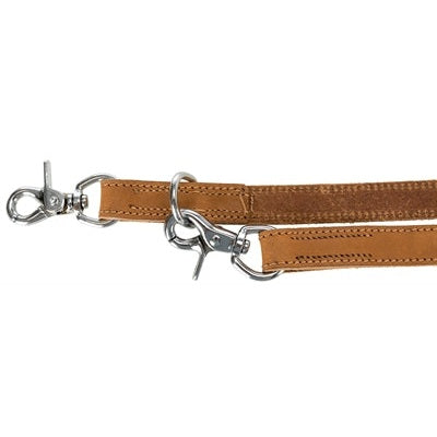 Trixie Hondenriem Rustic Heartbeat Verstelbaar Vetleer Bruin